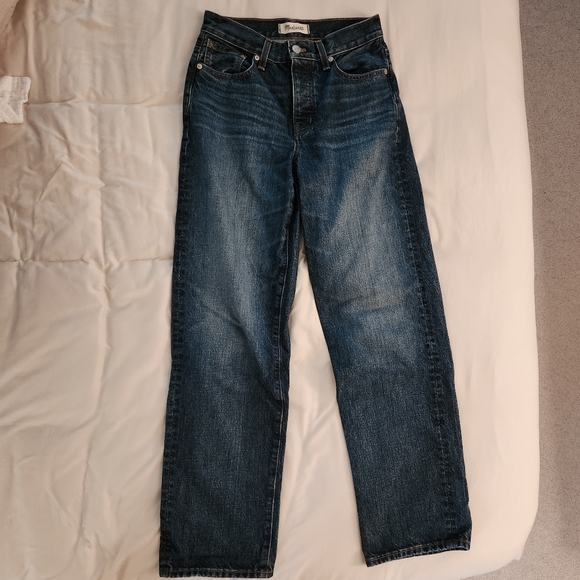 Madewell Low Slung Straight Jeans 23 - Picture 3 of 9